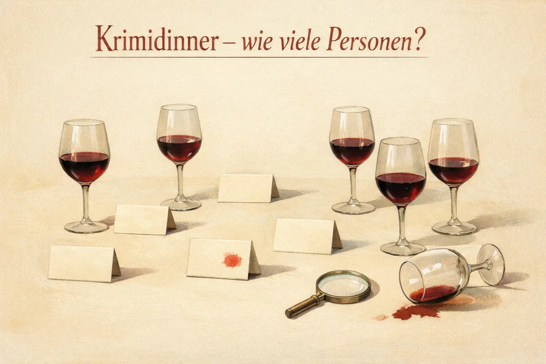 Krimidinner - wie viele Personen braucht man wirklich?