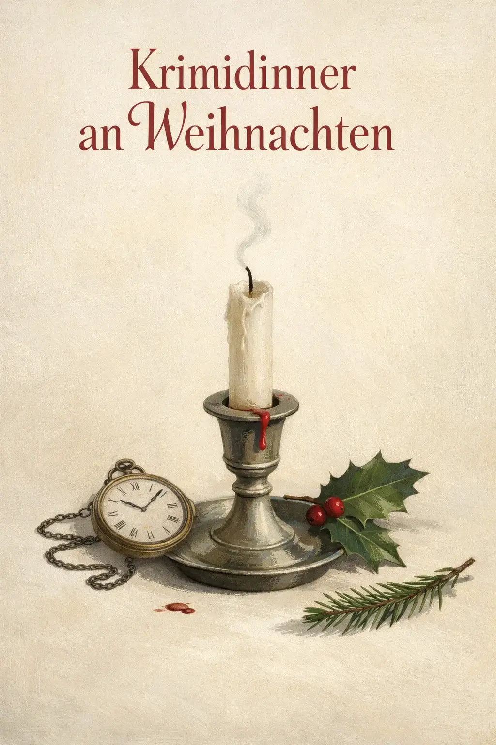 Krimidinner Weihnachten – Weihnachts Krimi Dinner – Muscheln Leiche und Champagner