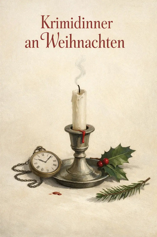 Krimidinner Weihnachten – Weihnachts Krimi Dinner – Muscheln Leiche und Champagner