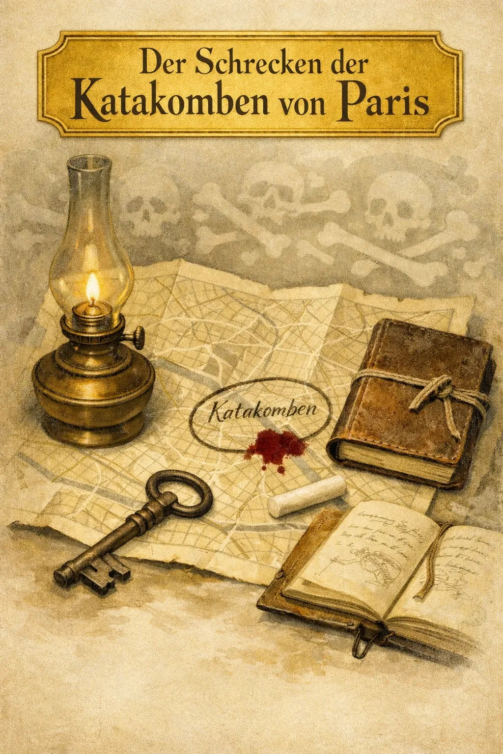 Der Schrecken der Katakomben von Paris - Krimidinner Zuhause - 4 Personen - PDF Download