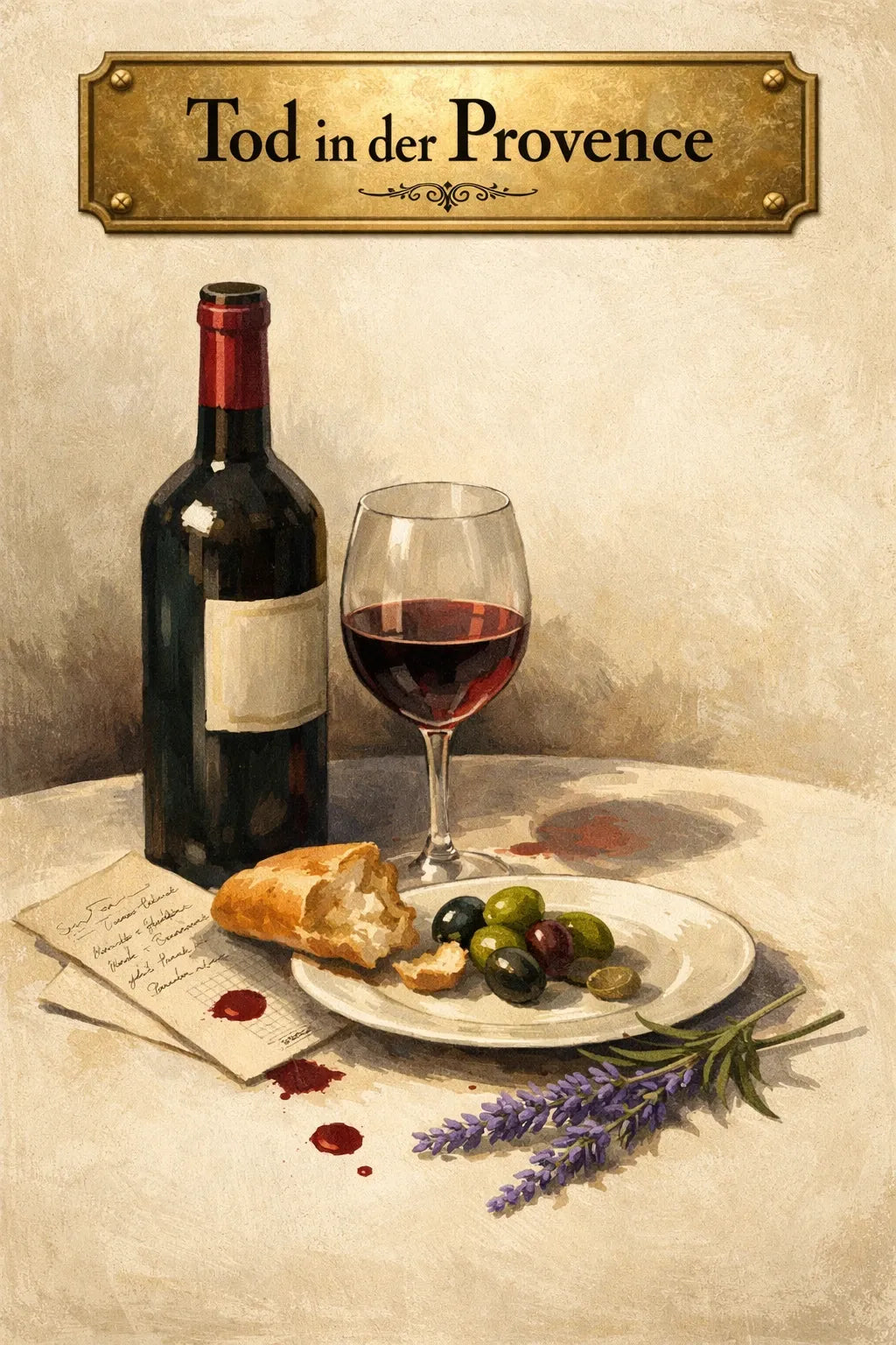 Krimidinner zuhause 7 Personen - Tod in der Provence - Krimidinner Download PDF - Muscheln, Leiche und Champagner