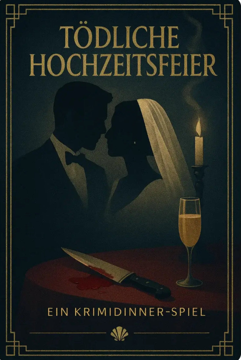 Tödliche Hochzeitsfeier - Krimidinner für Zuhause - 4 Personen - Krimidinner Download als PDF